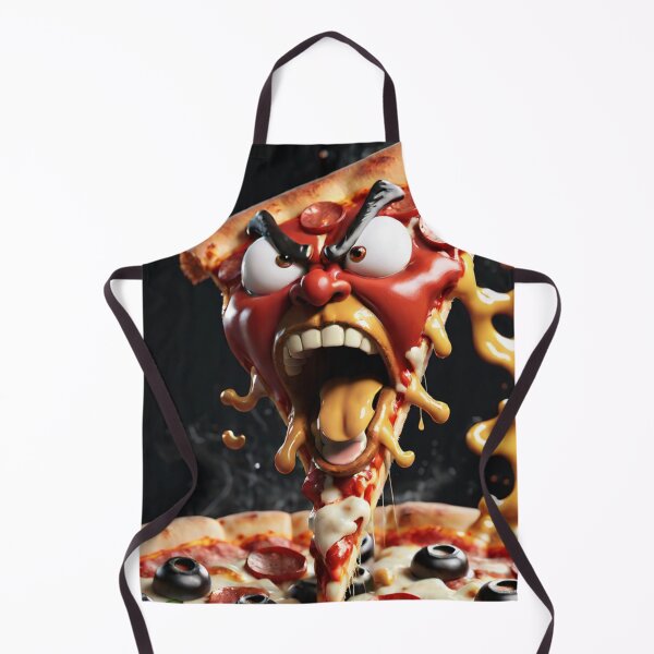 Item preview, Angry Food Series - Angry Slice of Pizza - Funny Mad Angry Food  designed and sold by Butler in the Home.