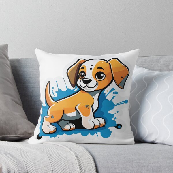 Item preview, Adorable Cute Puppy with a Splash of Graffiti designed and sold by ComputeUnit.