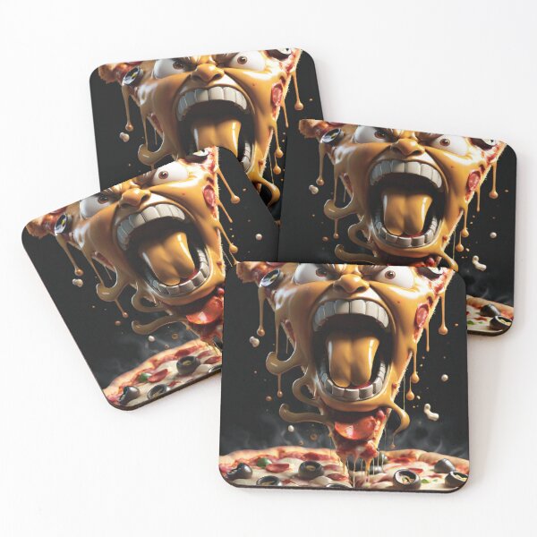 Item preview, Angry Food Series - Angry Slice of Pizza - Funny Mad Angry Food  designed and sold by Butler in the Home.