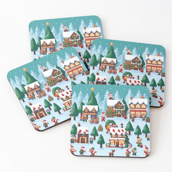 Item preview, Pixelated Christmas Party designed and sold by DoodleVerseShop.