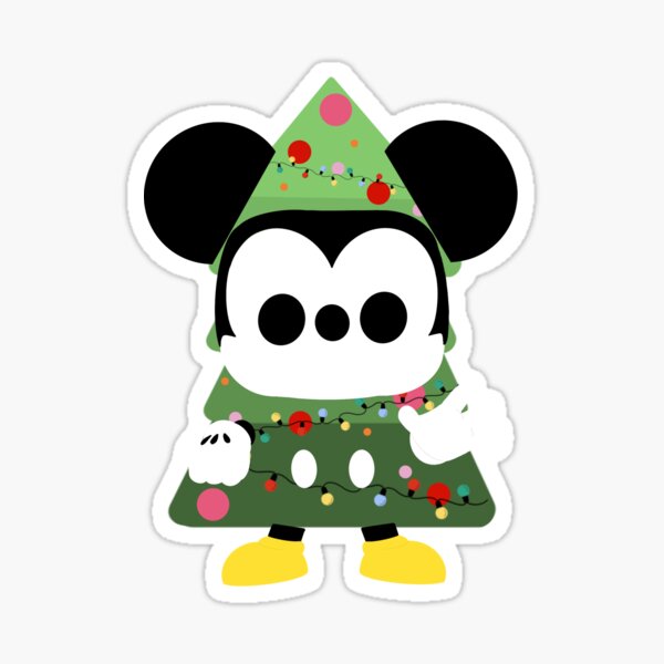 Festive Cheer: Mickey Mouse Gifts Holiday Real Big - Disney Removable Adhesive Wall Decal XL
