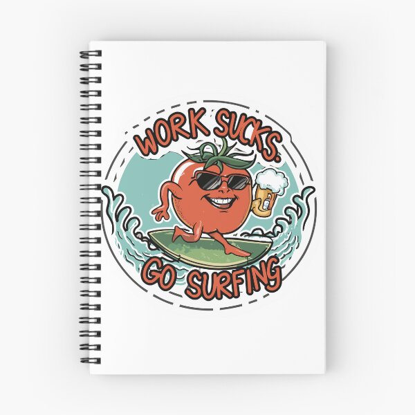 Item preview, work sucks , go surfing ! designed and sold by NebulaWhimsy.