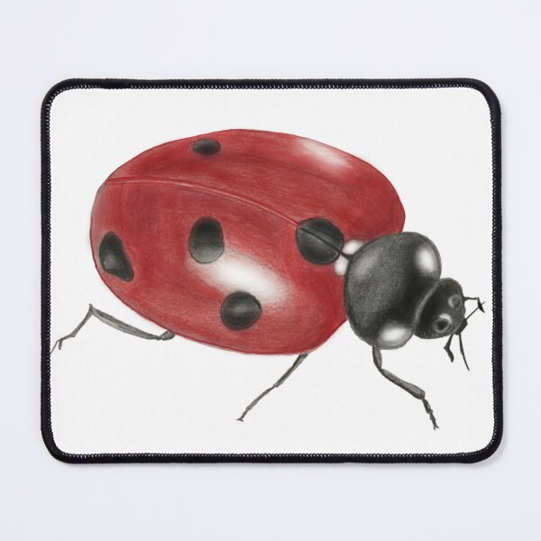 Item preview, The Lone Ladybug Drawing designed and sold by ArtAndBliss.