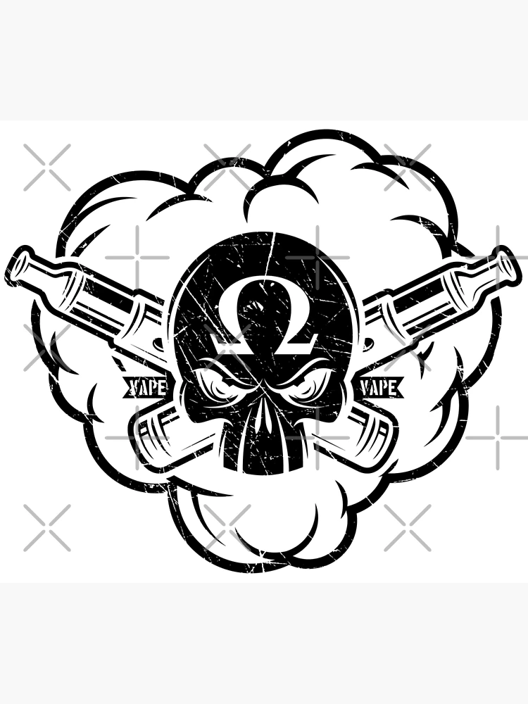 Vape Skull - Vaper Vaping Steamer Steam Ohm Coil" Photographic Print by  anziehend | Redbubble
