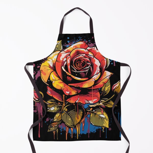Item preview, Pop art rose green and red and blue splash designed and sold by EliteShadow.