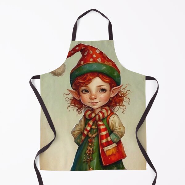 Item preview, Little Redhead Christmas Elf designed and sold by Retro Salt.
