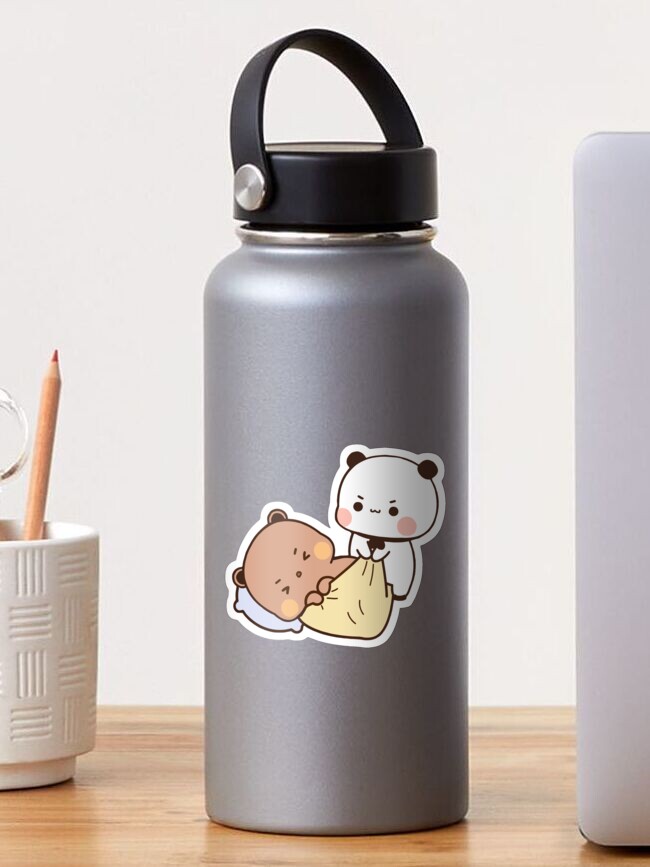 Cuddle Bear Water Bottle Gym Bottle Kids Water Bottle Outdoor Hiking Travel  Housewarming Gift Teddy Bear Camping Calm 