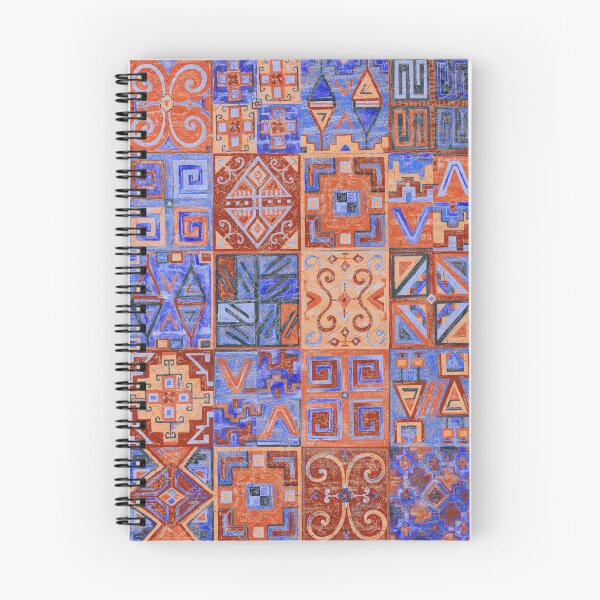Artikelvorschau, Böhmische Geometrie. Rot und Blau entworfen und verkauft von MoisOneOffs.