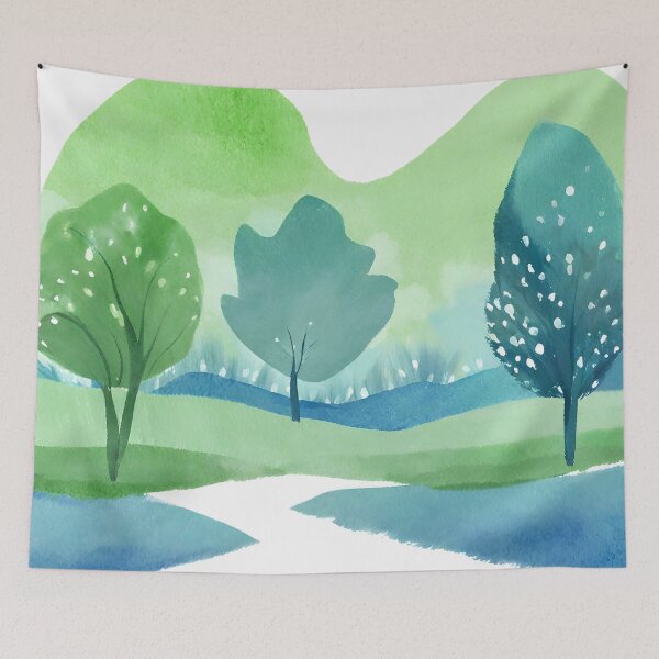 Item preview, watercolor landscape designed and sold by rinamg.