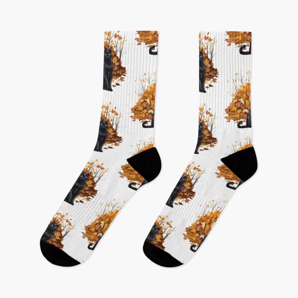 Item preview, Black Cat and Autumn Leaves  designed and sold by silviaol.