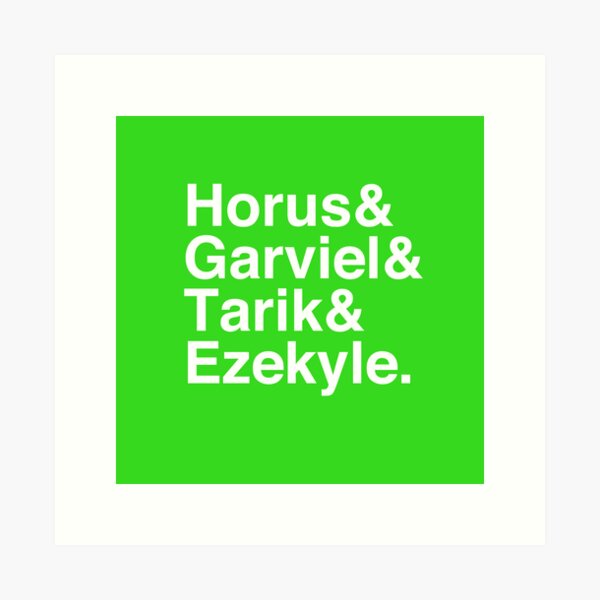 Item preview, Horus & Garviel & Tarik & Ezekyle designed and sold by miramanga.