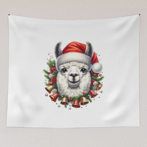 Artikelvorschau, Gemütlicher Lama-Weihnachtsklassiker entworfen und verkauft von BobbyTee Merch.