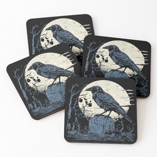 Item preview, Woodcut Crow designed and sold by Texterns.