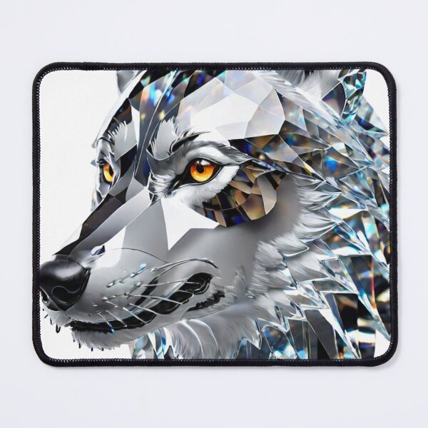 Item preview, Beautiful Colorful Crystal Glass Wolf Head designed and sold by Butler in the Home.