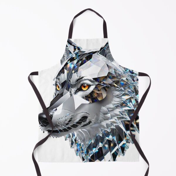 Item preview, Beautiful Colorful Crystal Glass Wolf Head designed and sold by Butler in the Home.