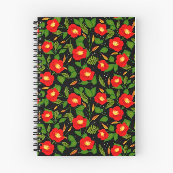 Item preview, Yuletide Camelia Floral - Black designed and sold by JaselviiStudio.