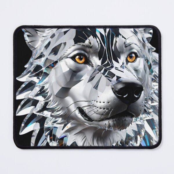 Item preview, Beautiful Colorful Crystal Glass Wolf Head designed and sold by Butler in the Home.