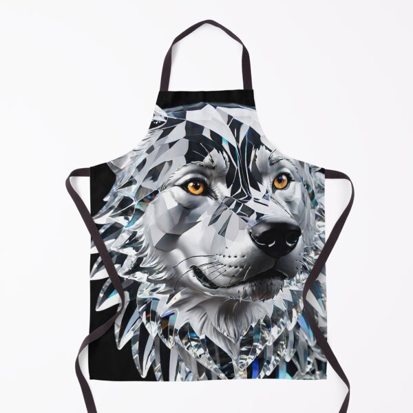 Item preview, Beautiful Colorful Crystal Glass Wolf Head designed and sold by Butler in the Home.