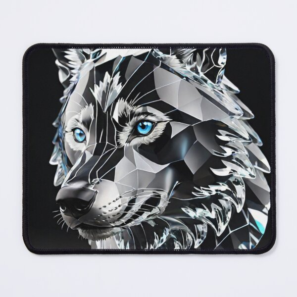 Item preview, Beautiful Colorful Crystal Glass Wolf Head designed and sold by Butler in the Home.