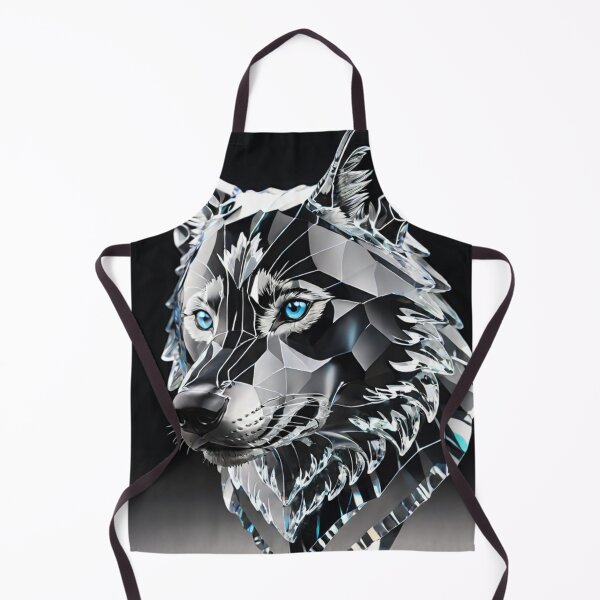 Item preview, Beautiful Colorful Crystal Glass Wolf Head designed and sold by Butler in the Home.