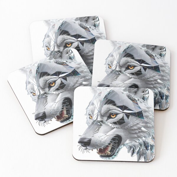 Item preview, Beautiful Colorful Crystal Glass Wolf Head designed and sold by Butler in the Home.