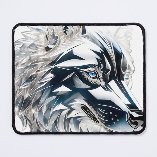 Item preview, Beautiful Colorful Crystal Glass Wolf Head designed and sold by Butler in the Home.