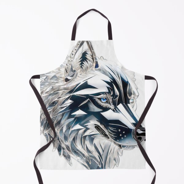 Item preview, Beautiful Colorful Crystal Glass Wolf Head designed and sold by Butler in the Home.