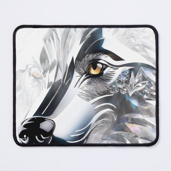 Item preview, Beautiful Colorful Crystal Glass Wolf Head designed and sold by Butler in the Home.