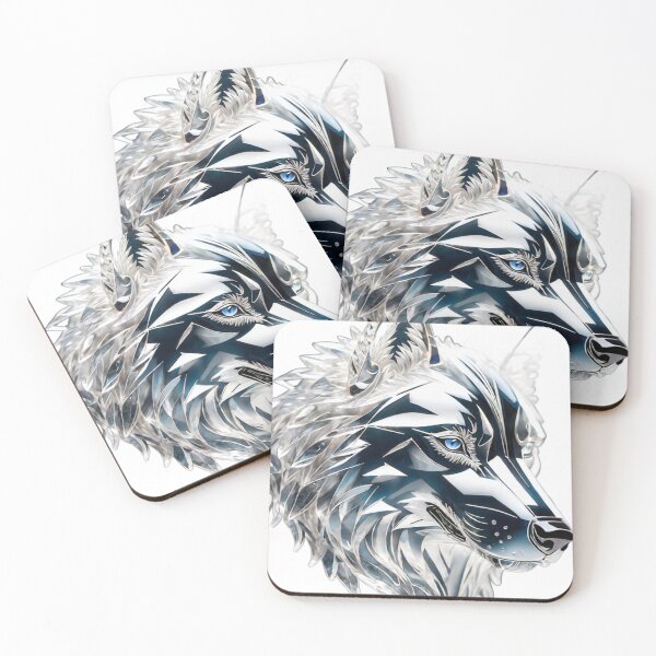 Item preview, Beautiful Colorful Crystal Glass Wolf Head designed and sold by Butler in the Home.