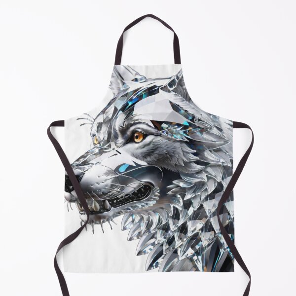 Item preview, Beautiful Colorful Crystal Glass Wolf Head designed and sold by Butler in the Home.