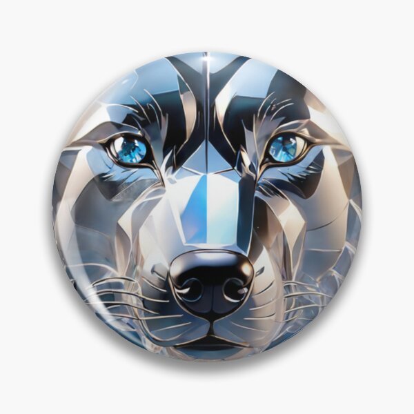 Item preview, Beautiful Colorful Crystal Glass Wolf Head designed and sold by Butler in the Home.