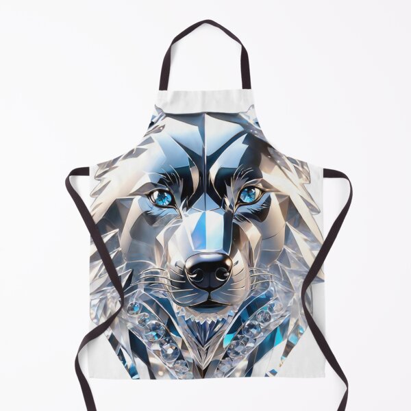 Item preview, Beautiful Colorful Crystal Glass Wolf Head designed and sold by Butler in the Home.
