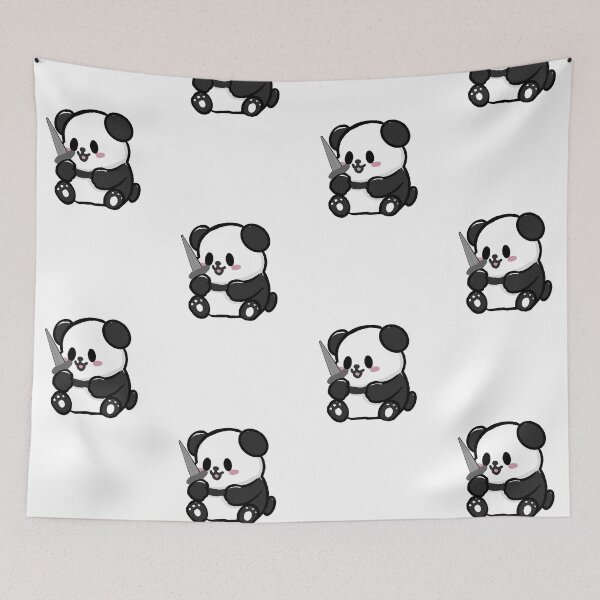 Item preview, A Cute Panda with a Knife designed and sold by RealmCrafter.
