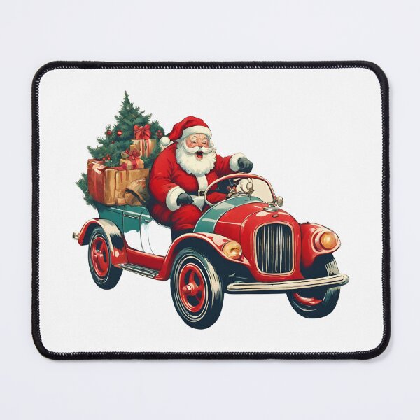 Item preview, Vintage Christmas Santa in Red Car designed and sold by silviaol.