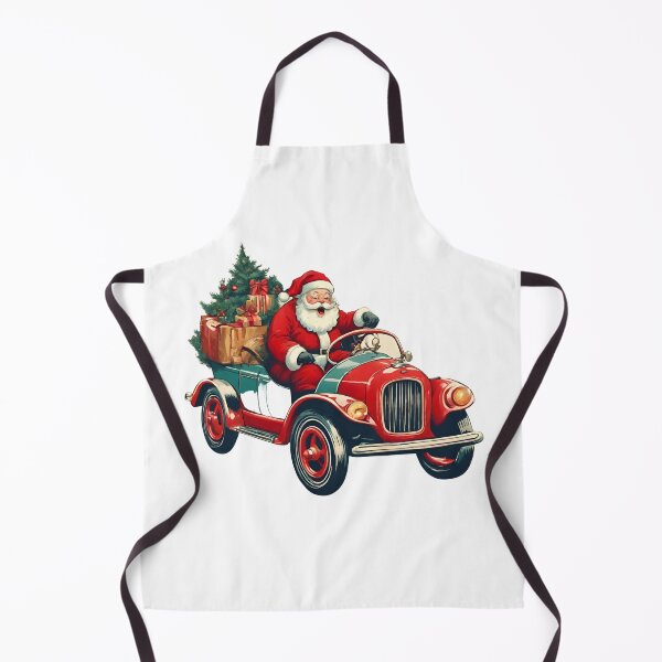 Item preview, Vintage Christmas Santa in Red Car designed and sold by silviaol.