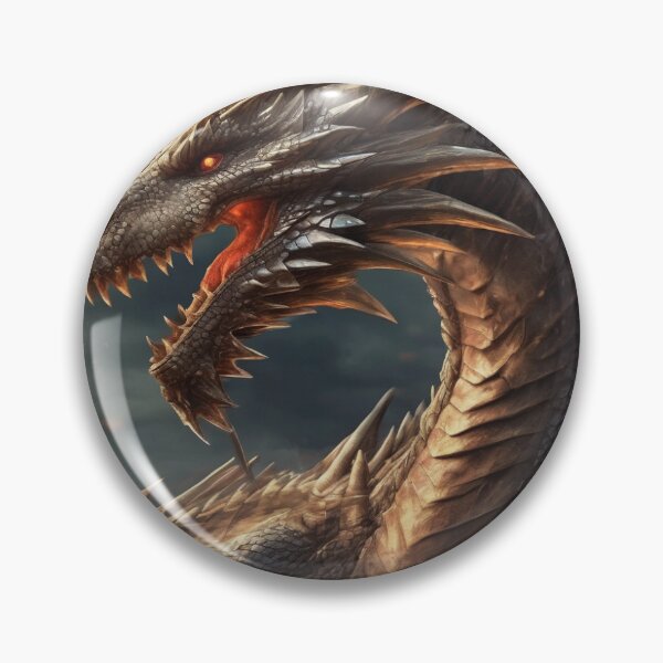 Item preview, Fierce mythological black dragon designed and sold by pichardostore.