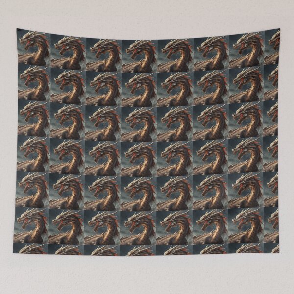 Item preview, Fierce mythological black dragon designed and sold by pichardostore.