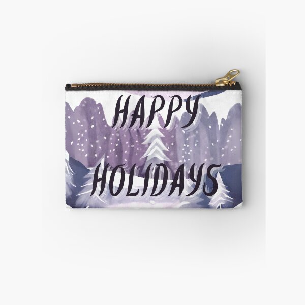 Item preview, Purple Winter Watercolor Holiday Card designed and sold by rinamg.