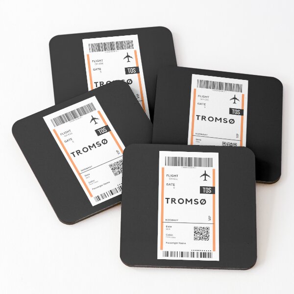 Item preview, Tromso, Norway Airplane Boarding Pass designed and sold by RoamInk.
