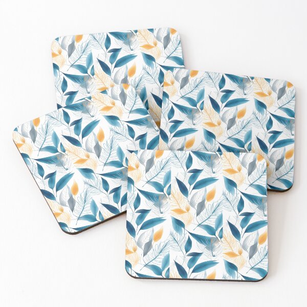 Item preview, Blue and Gold Feather Design designed and sold by j-tippens-art.
