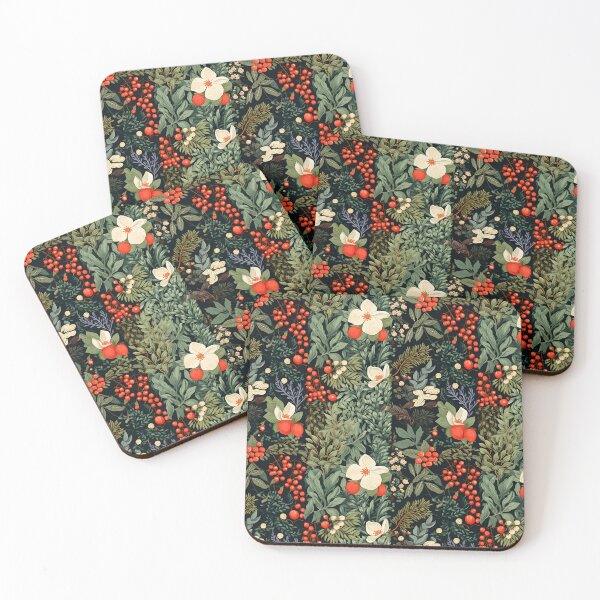 Item preview, Christmas Flower Mistletoe Floral Seamless Patterns designed and sold by Master Ivan.