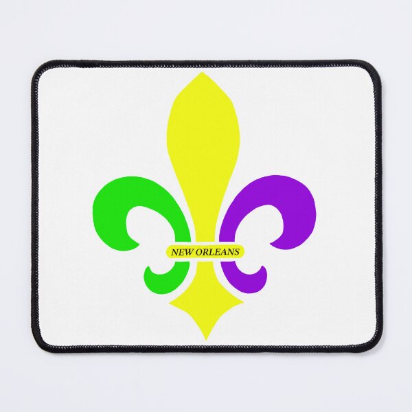 Item preview, Multicolored New Orleans Fleur de Lis designed and sold by NorahMaeDesigns.