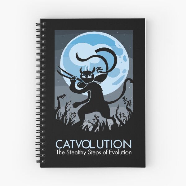 Item preview, Catvolution The Stealthy Steps of Evolution designed and sold by DrawHandArt.