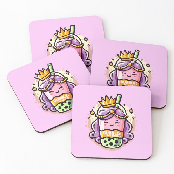 Item preview, Funny Bubble Princess Boba Tea Kawaii Cartoon Girl designed and sold by SubtleSplit.