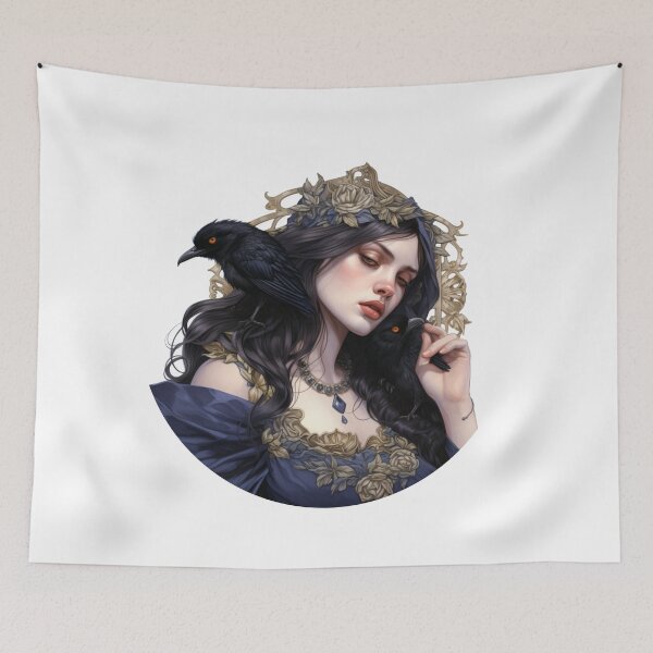 Item preview, Neo traditional Raven designed and sold by MendaciousMina.