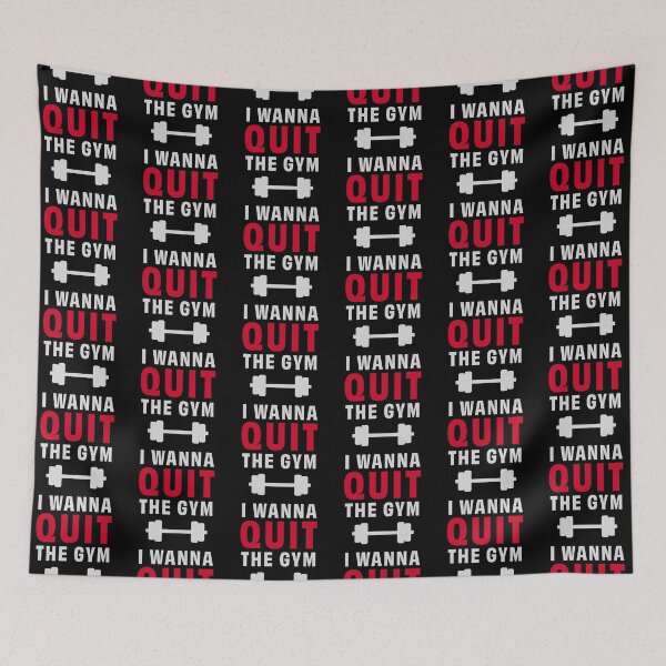 Item preview, Wanna Quit the Gym designed and sold by littlethe0.