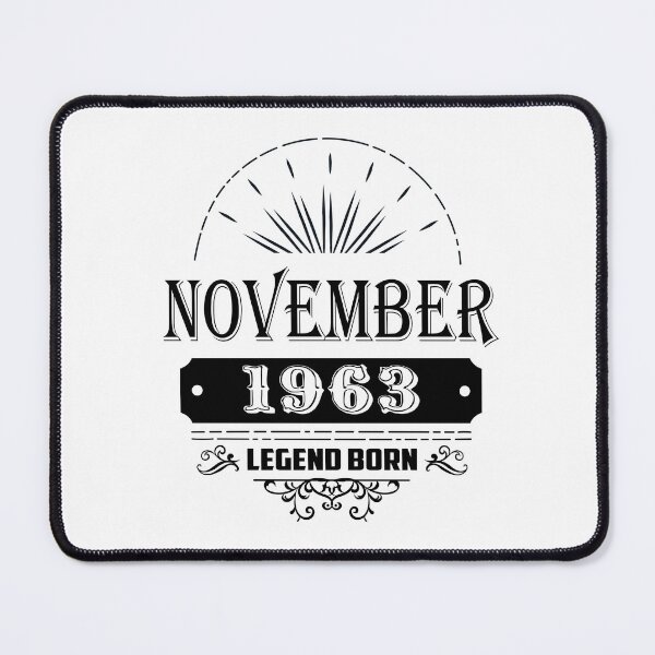 Item preview, November 1963 Limited Edition, 60th Birthday Gift 60 years old Legend Born Birth designed and sold by DjenShop.