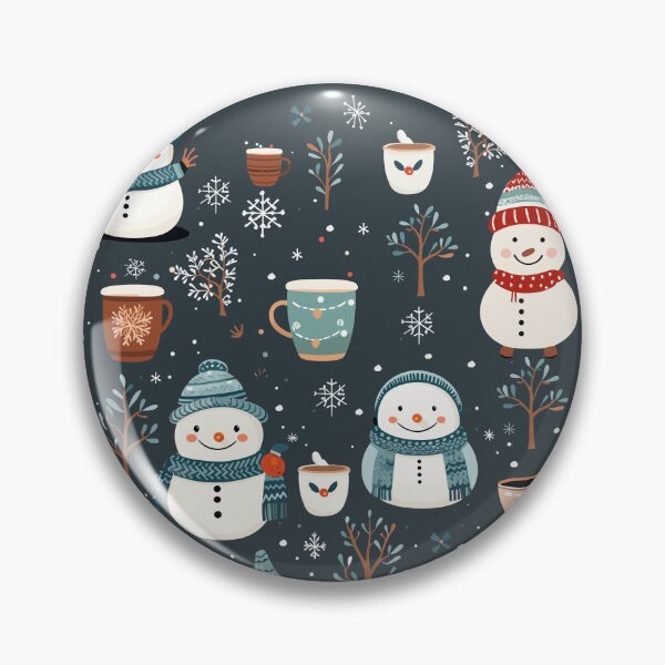 Item preview, Adorable snowmen in a snowy designed and sold by GirlGlowGraphic.