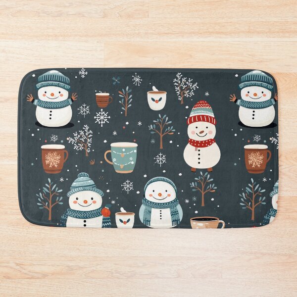Item preview, Adorable snowmen in a snowy designed and sold by GirlGlowGraphic.