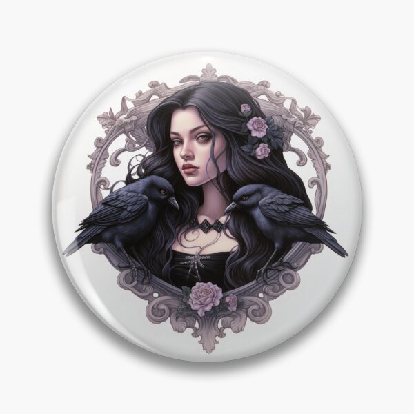 Item preview, Neo traditional Raven designed and sold by MendaciousMina.